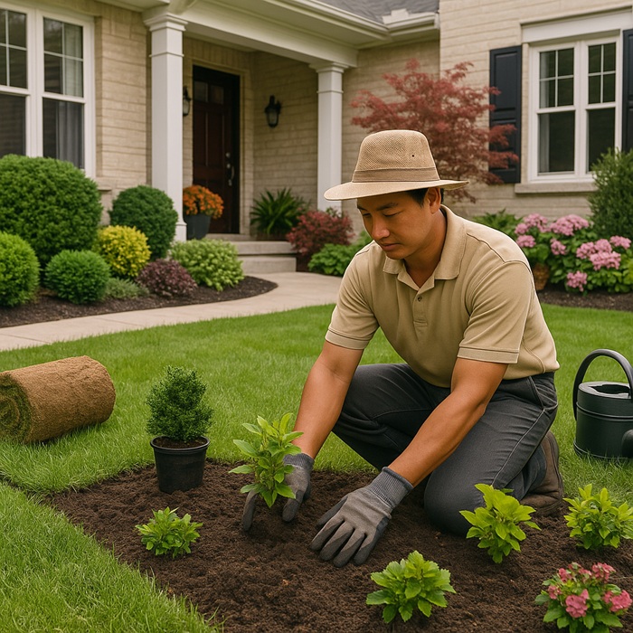 Thi công sân vườn nhà ở